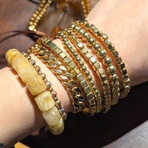 Elegant Gold-Tone Bracelet Set